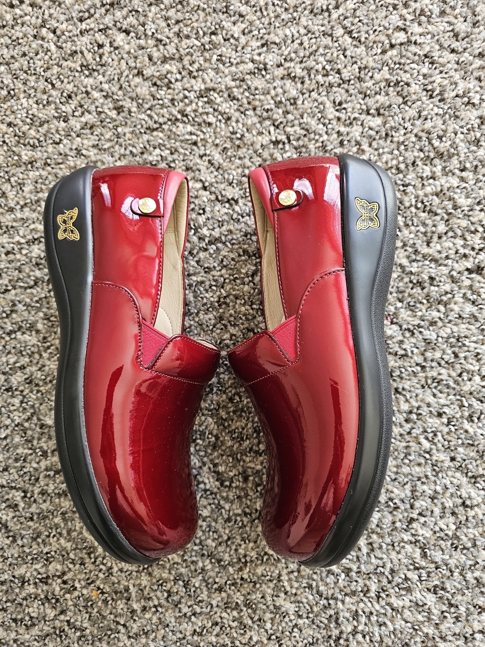 Alegria Red Patent Slip-On Loafers size 42/11 - Picture 3 of 9